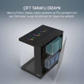 GAMEPOWER WARCRY PRISM 4XARGB FAN GAMING KASA 650W