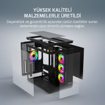 GAMEPOWER WARCRY PRISM 4XARGB FAN GAMING KASA 650W